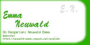 emma neuwald business card